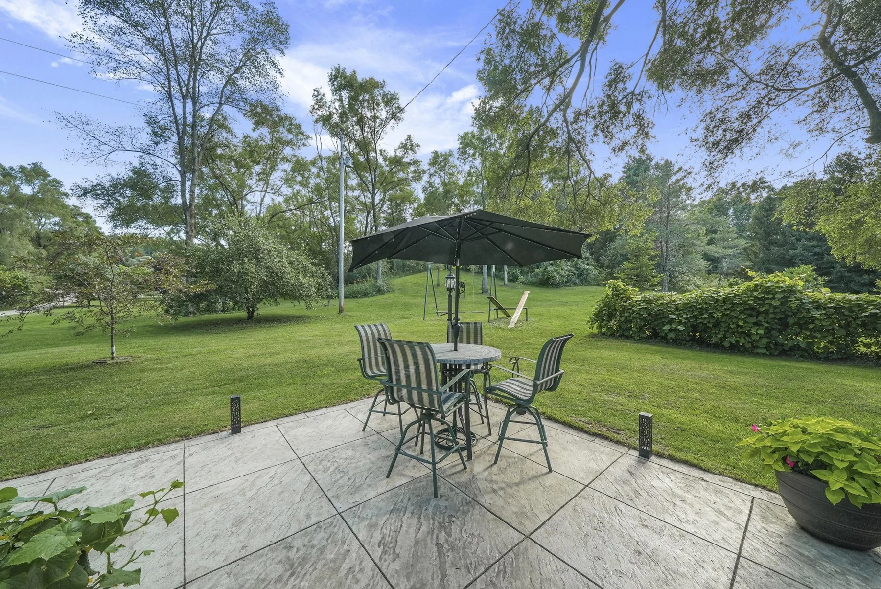 Patio looking toward the lawn